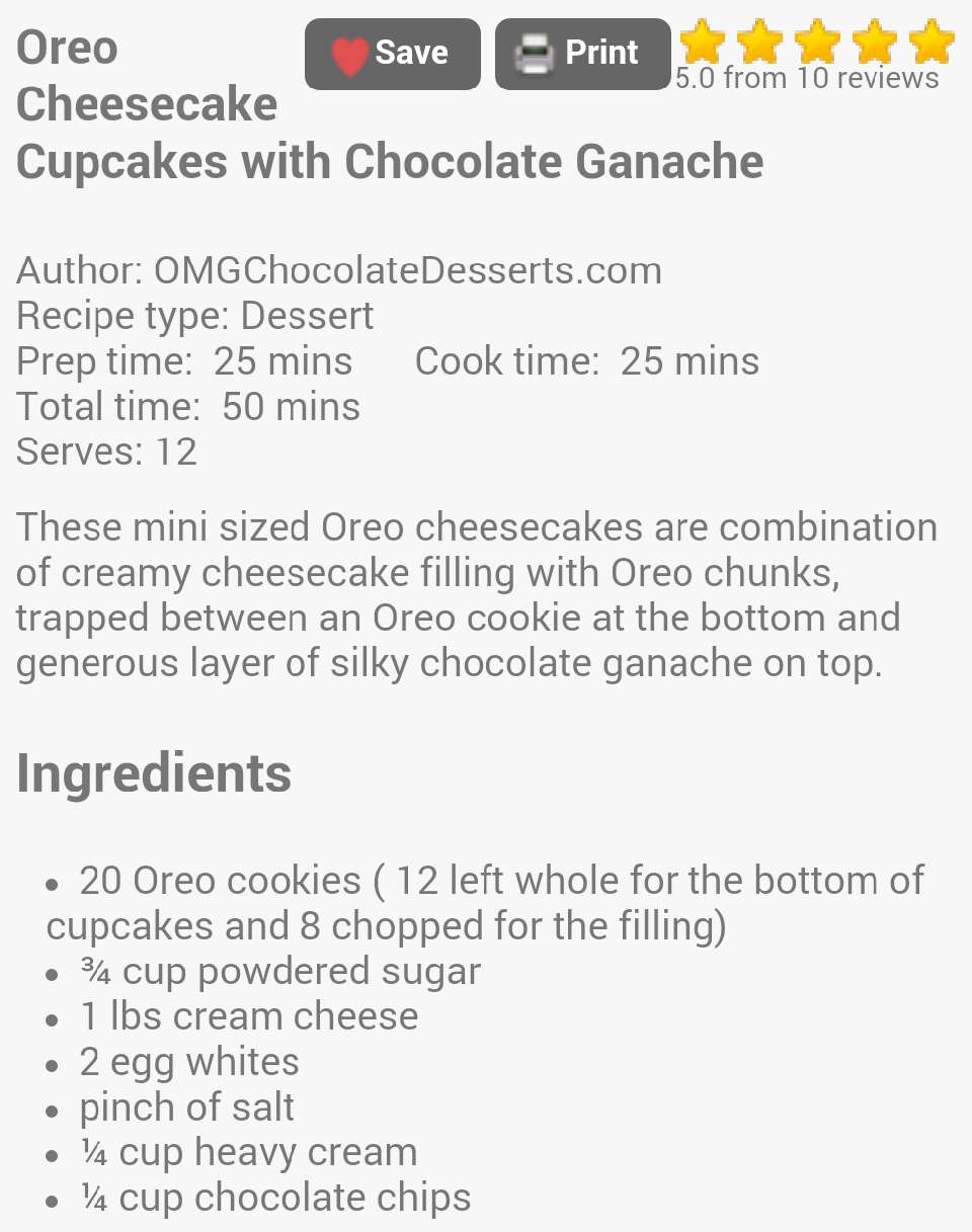 Oreo Cheesecake  Cupcakes!