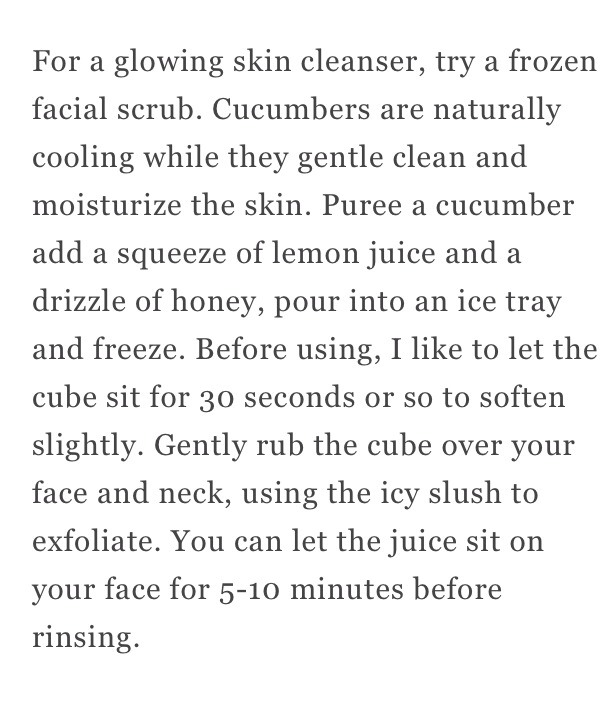 Beauty Tricks With Ice