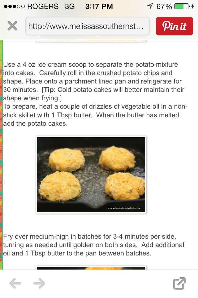 Loaded Potato Cakes!