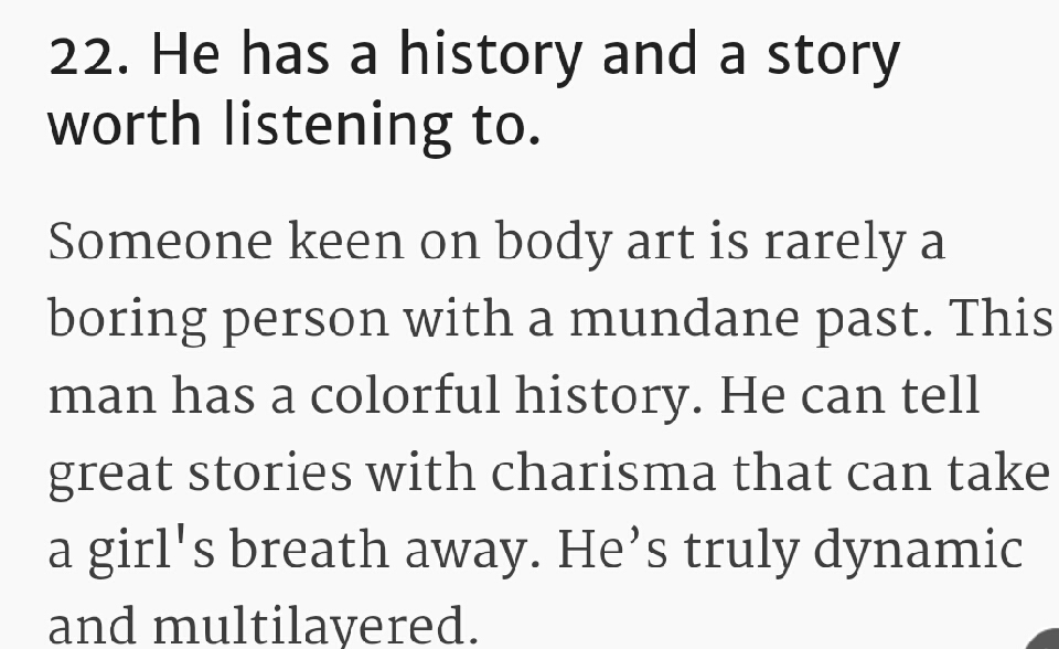 VERY Legitimate Reasons To Date A Tattooed Man!