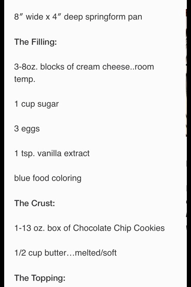 Cookie Monster Cookie Cheese Cake