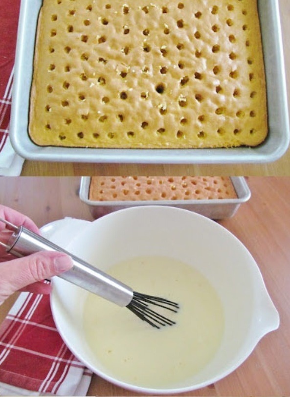 Banana Pudding Poke Cake