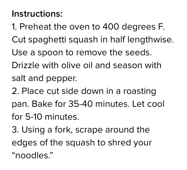 How To Make Spaghetti Squash--A Healthy Pasta Alternative! 