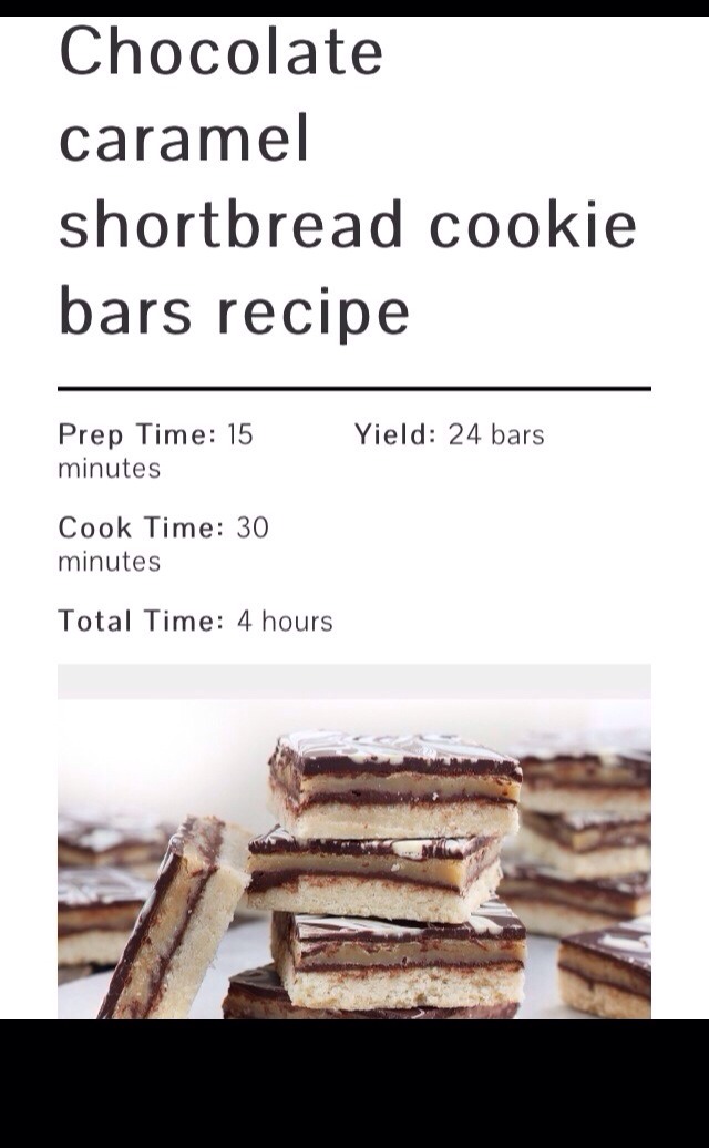 Caramel Cookie Bars