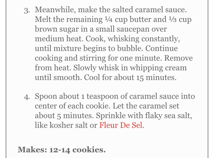 Gooey Salted Caramel Vanilla Butter Cookies 