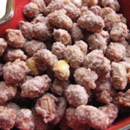 8. Beer Nuts
Beer nuts, honey nuts, and chip nuts are all unhealthy snacks. These peanuts are coated in breading, spices, and sugar. They are then fried, amping up the calories even more. Nuts are a great snack if they are dry roasted or left raw. 