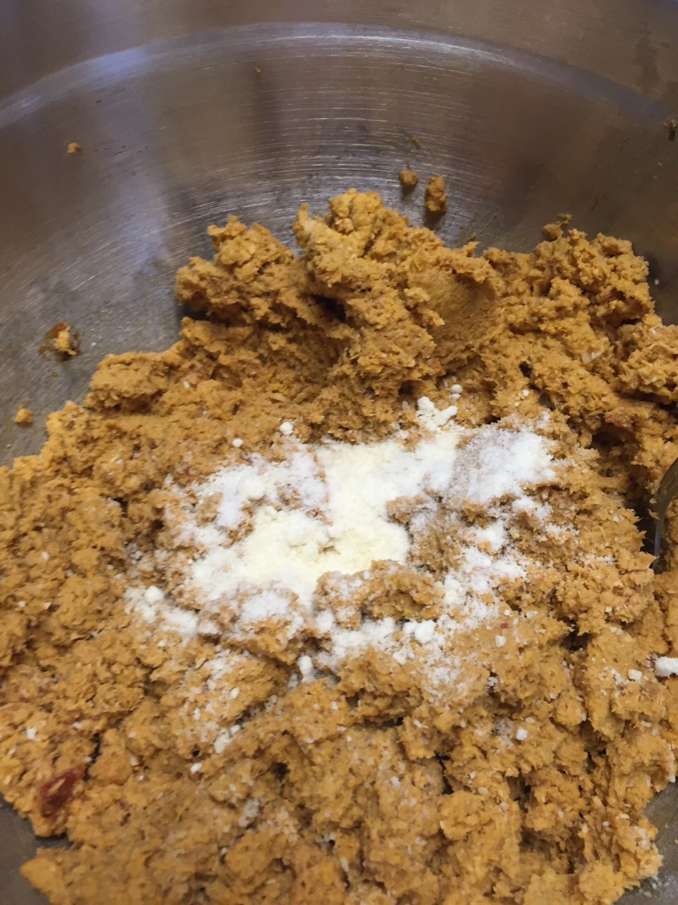 Meat in a paste consistency

Add ¼ cup of Parmesan 

Mix well