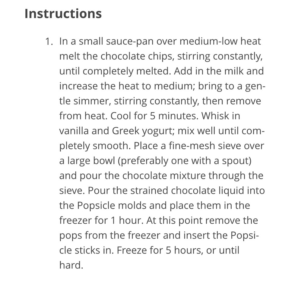 Greek Yogurt Fudge Pops!!❤️