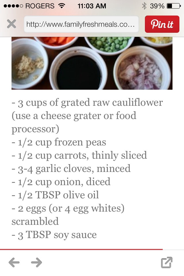 Cauliflower Fried Rice! (looks And Tastes Like Rice, But It's Not!)