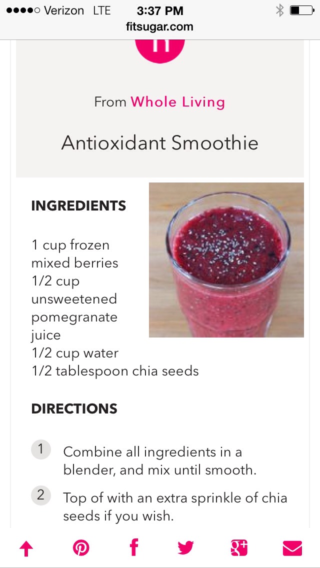 Antioxidant smoothie! 😋