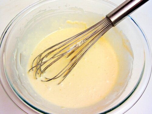 First, whip up some pancake batter. Dosent matter how much u put in the bowl. i would suggest fill the bowl half way then add water until looks thick yet liquid-y 😆