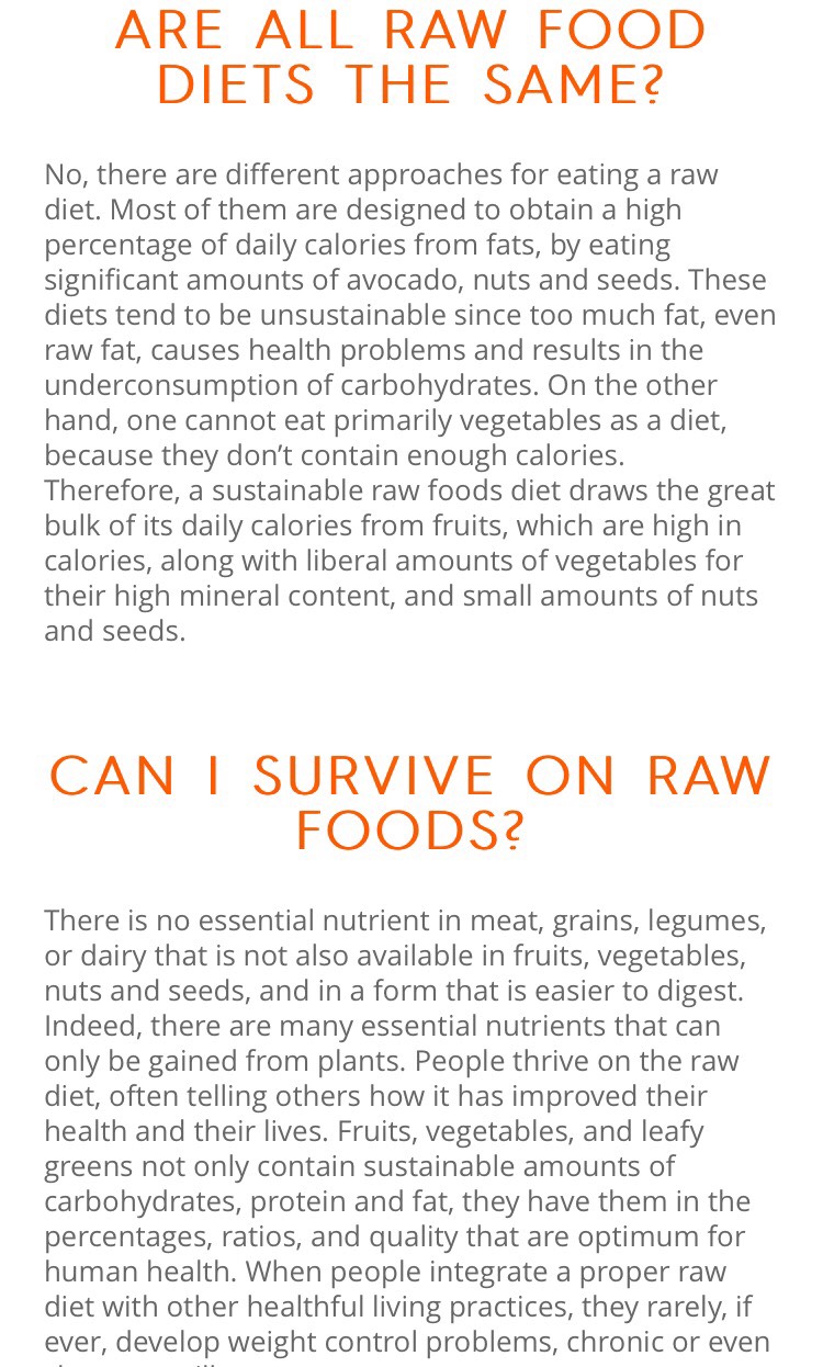 ✨About Eating Raw✨