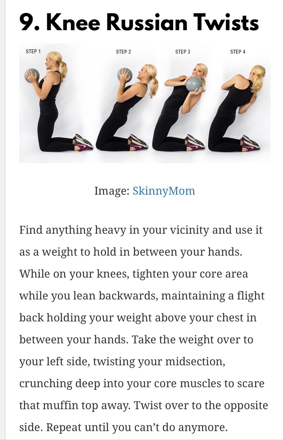 Best 🔟 Exercises To Get Rid Of Your Muffin Top. ☺️