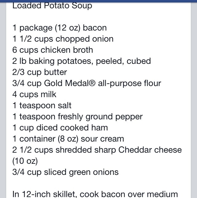 Loaded Potato Soup 
