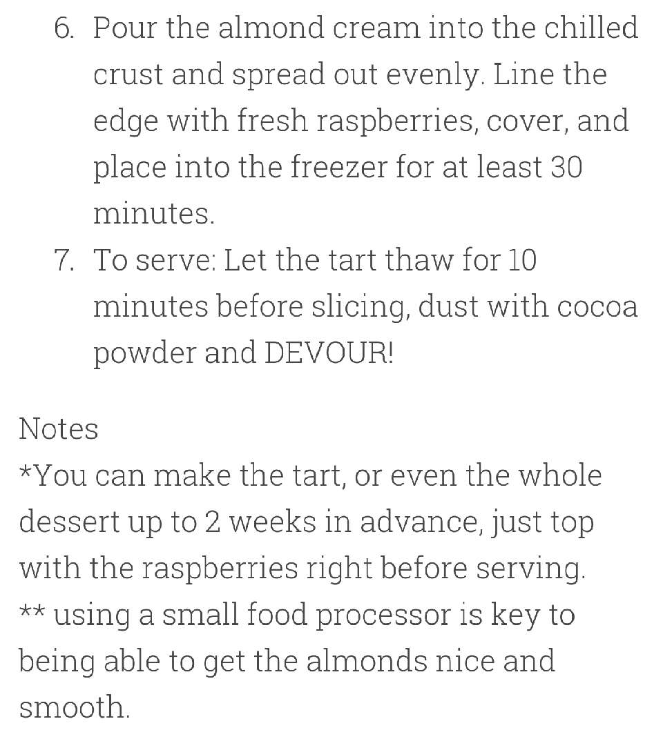 No-Name Chocolate Tart W/ Almond Cream and Raspberries! (Simple!)