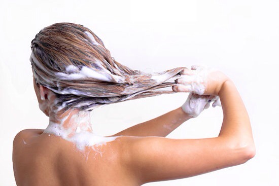 Only shampoo the hair at the scalp as the hair closest to the scalp is the youngest 