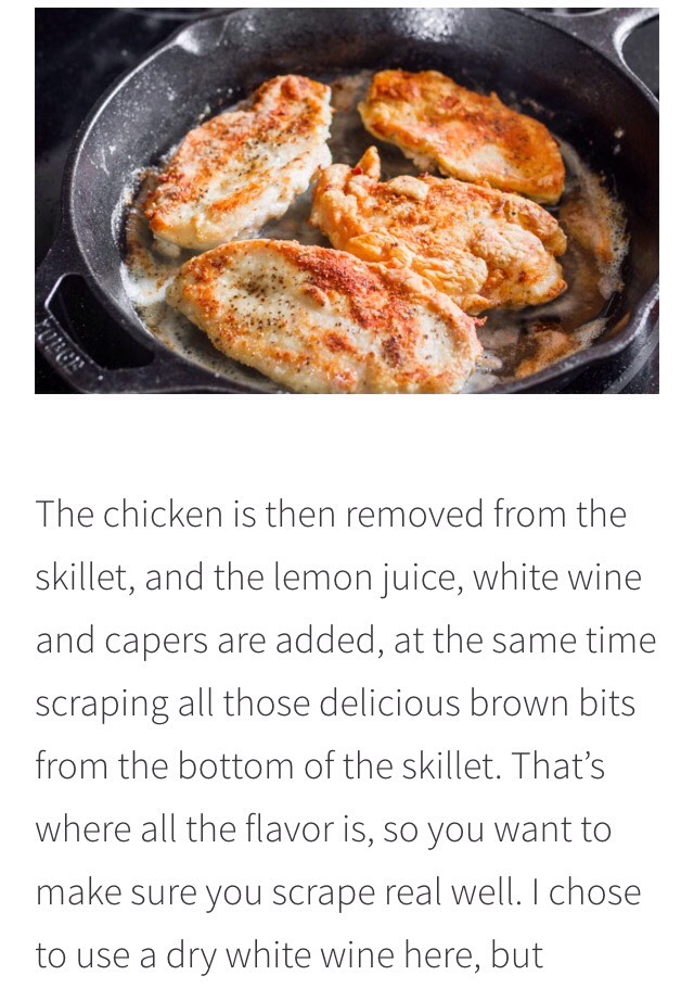 Lemon Chicken Piccata