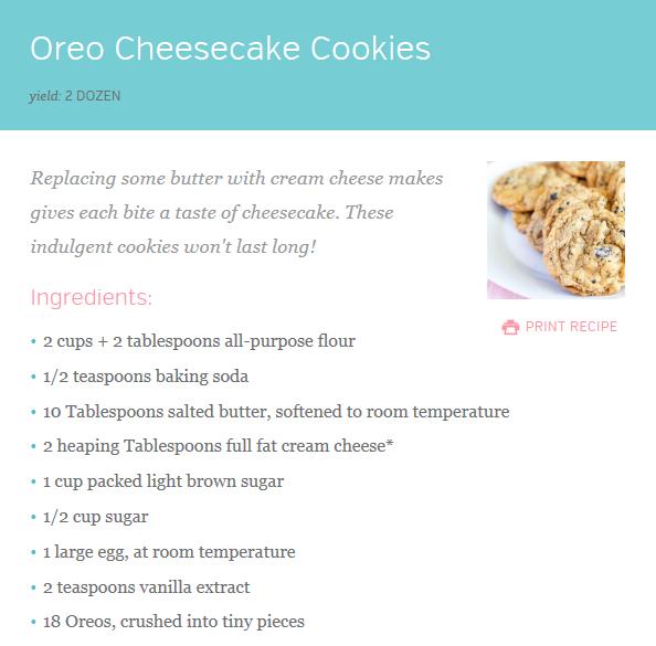 •Oreo Cheesecake Cookies•