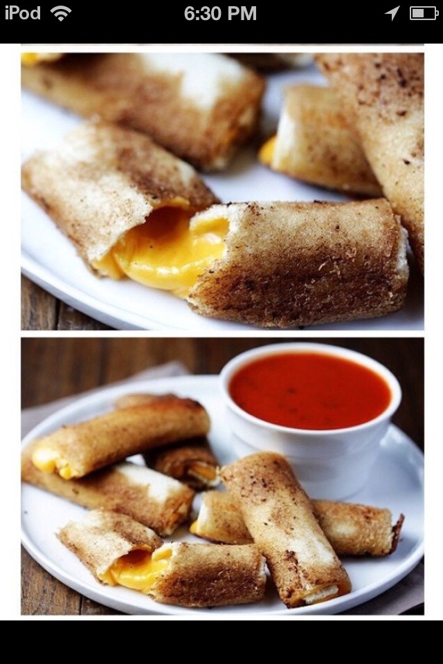 Grilled Cheese Rolls !!