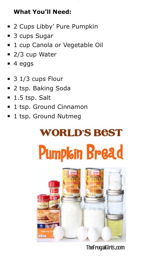 ✨ World's Best Pumpkin Bread✨😋👍👍