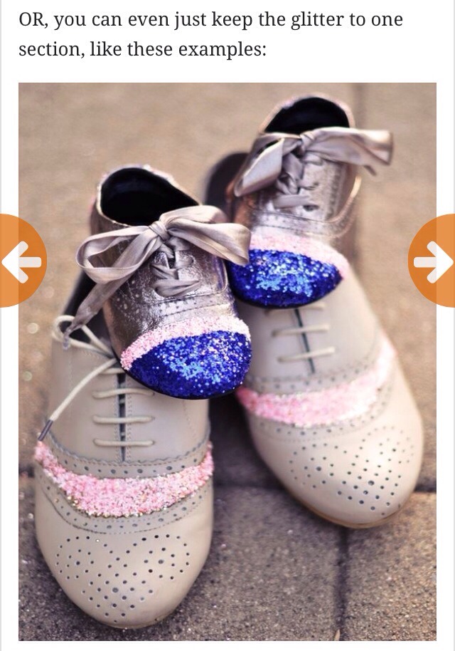 Twinkle Toes! DIY Glitter Shoes For Your Princess