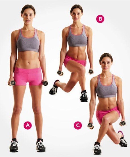 Exercise 9: Pivoting Curtsy Lunge