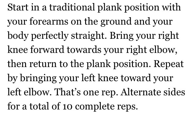 Great exercise for your arms, core, and legs.