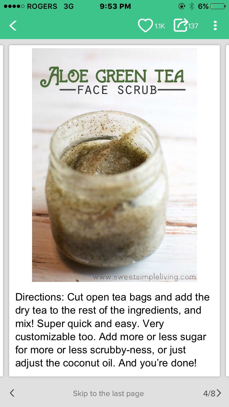 Aloe Vera Green Tea Face Scrub