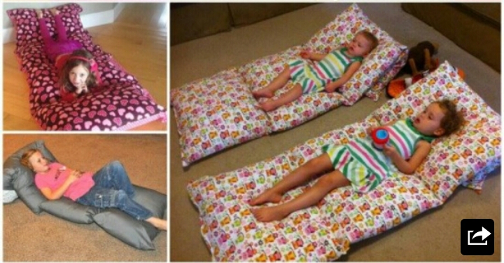 EASY PEESY FLOOR PILLOW BED TUTORIAL