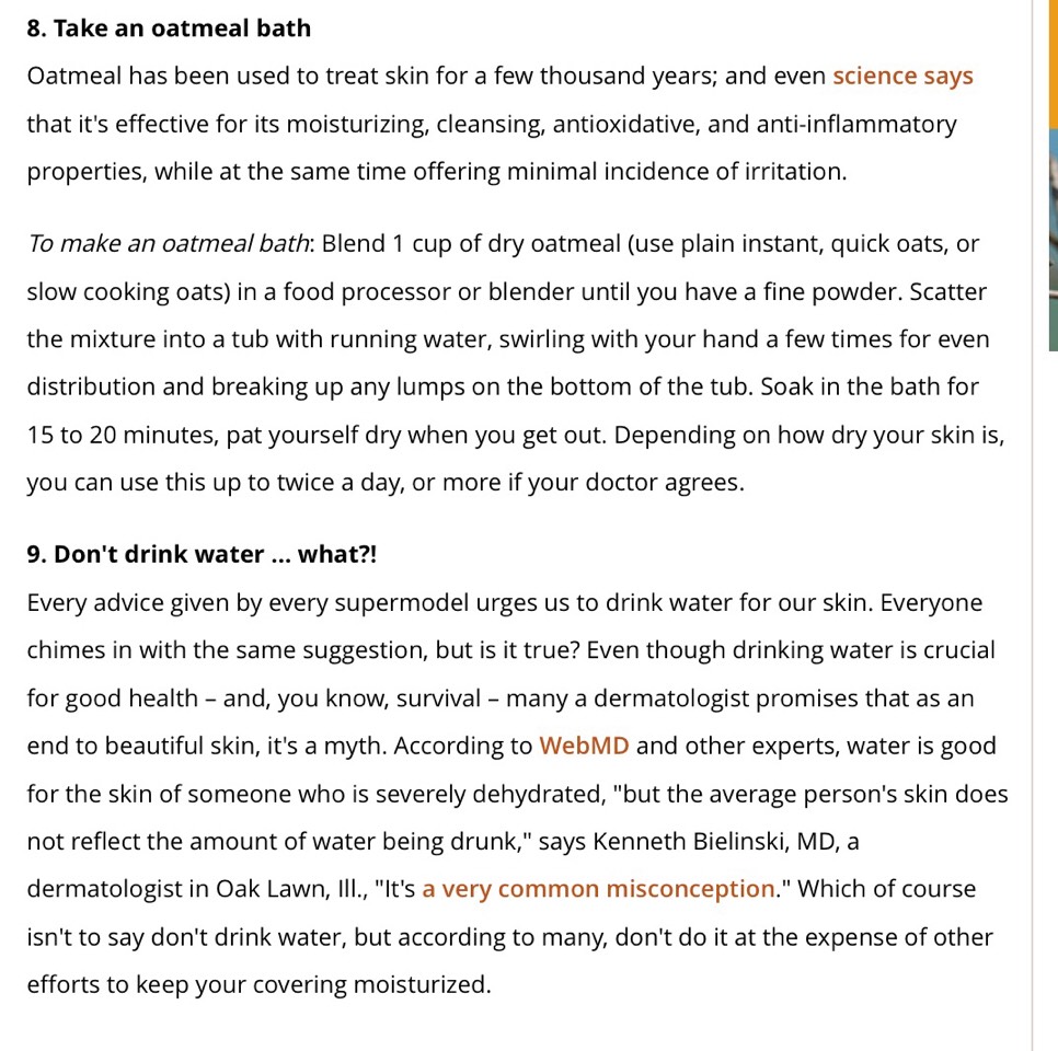 Dry Skin... Tips From Treehugger 