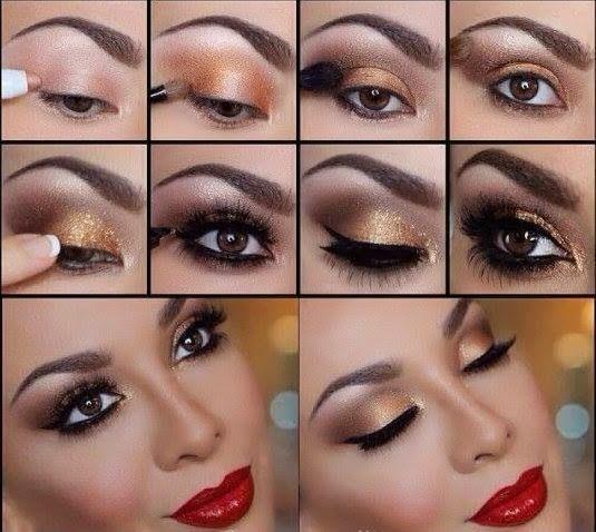 10 Stylish Eye Makeup Tutorials For# Christmas #holidays