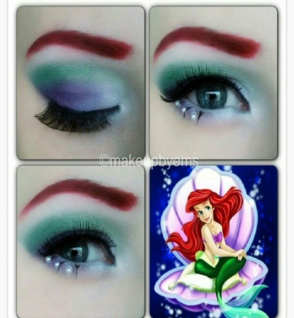 Beautiful Disney inspired makeup.
