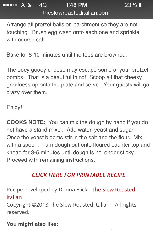 💝Outrageously Cheesy Pretzel Bombs