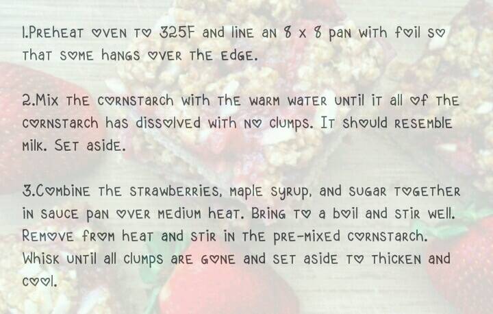 Strawberry n' Oats Breakfast Bars 🍓