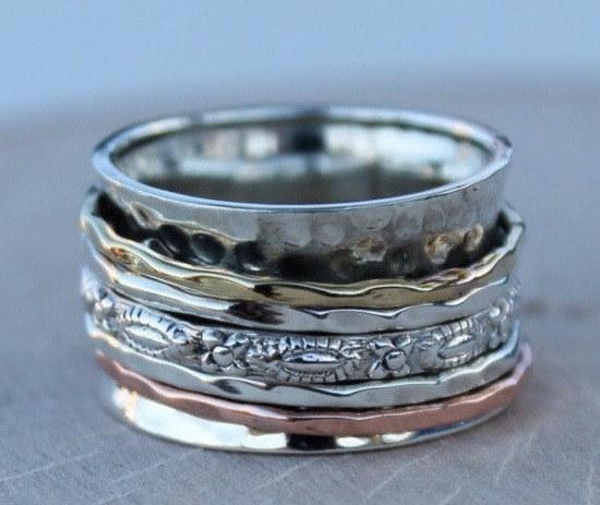 5. This stunning spinning mediation ring.By Rica Jewels California,