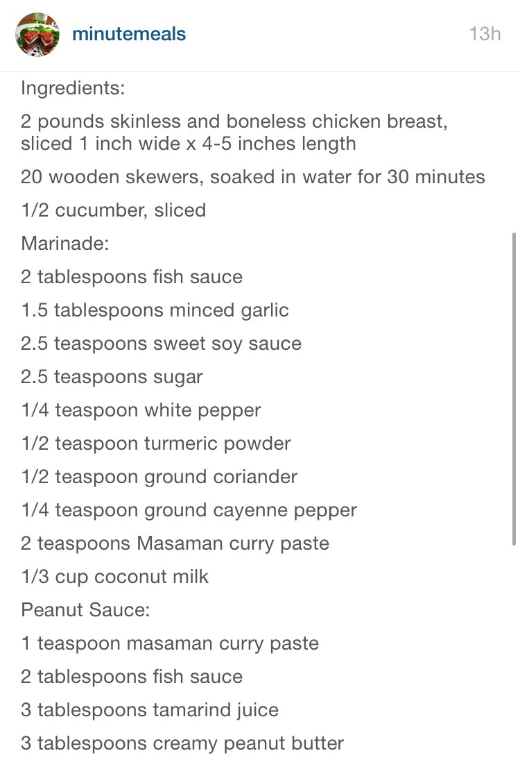 DIY Thai Chicken Satay With Peanut Butter Sauce 😋