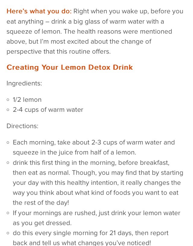 "21 Day Morning Detox Routine"
