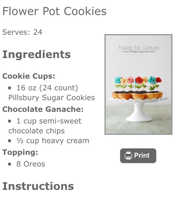 Flower Pot Cookies