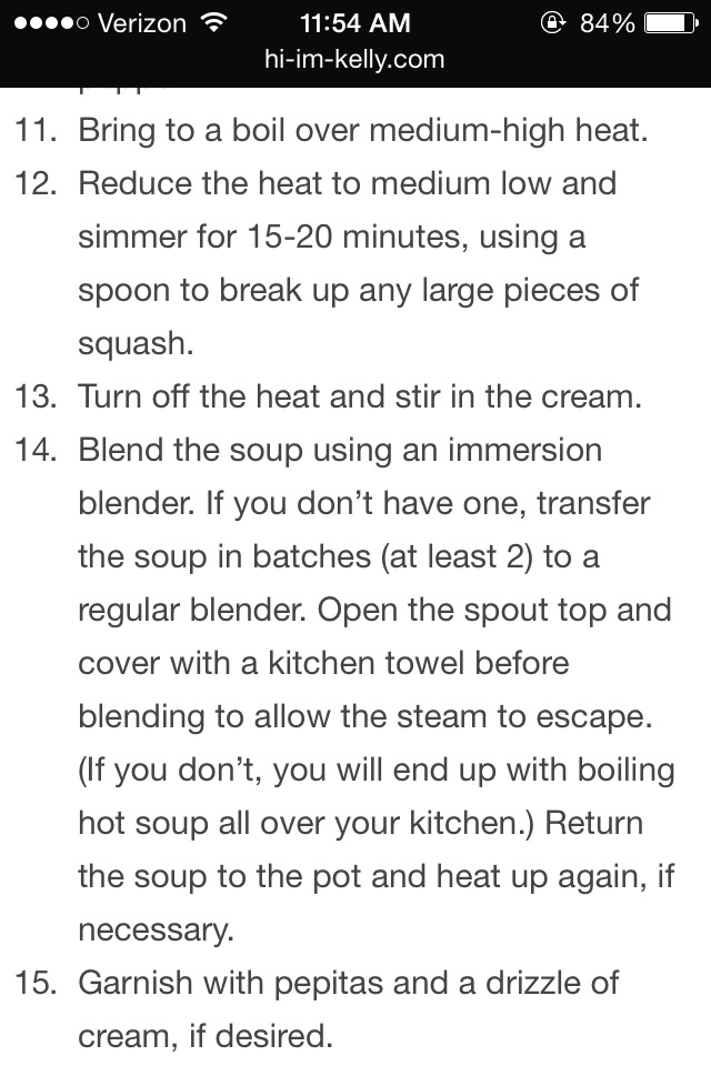 Butternut Squash Soup