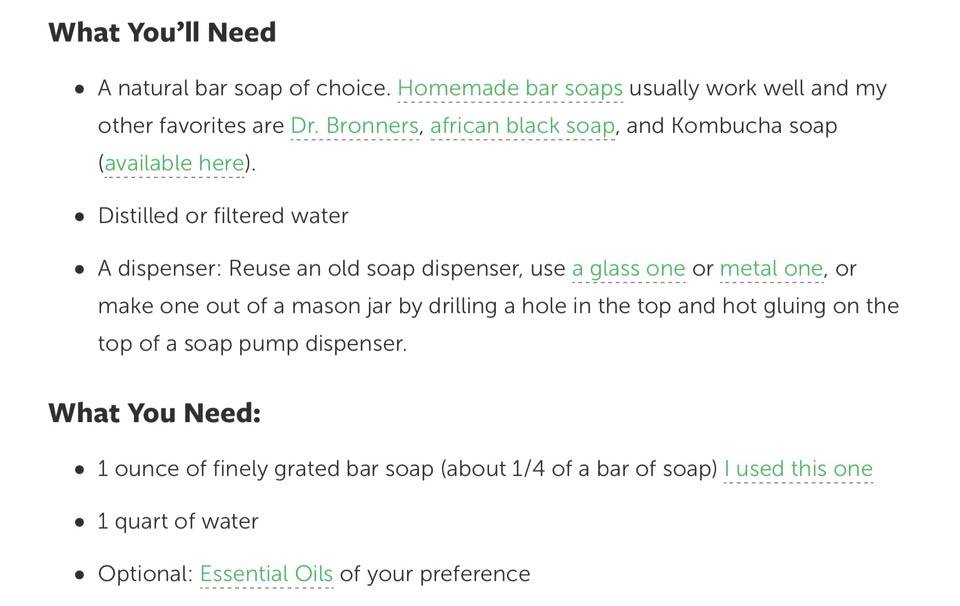 Homemade Liquid Hand Soap Recipe ❤️ #tipit