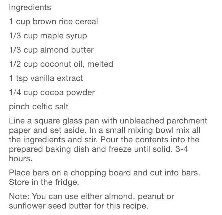 Almond Butter Chocolate Crunch Bars.