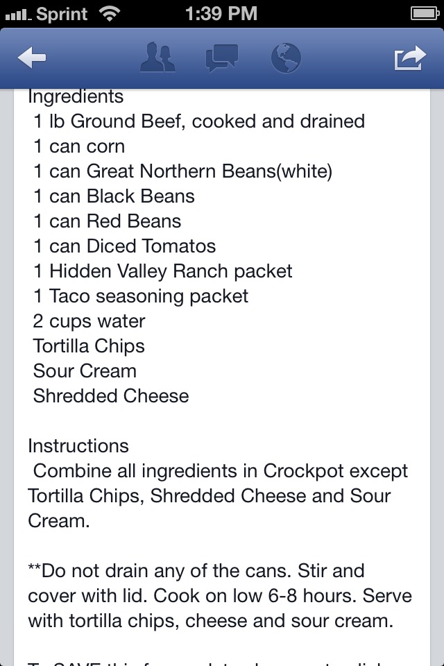 CrockPot Taco Soup