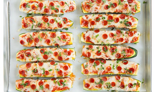 Zucchini Pizza Boats