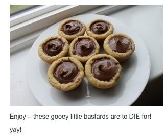 Mini Nutella Cookie Cups1