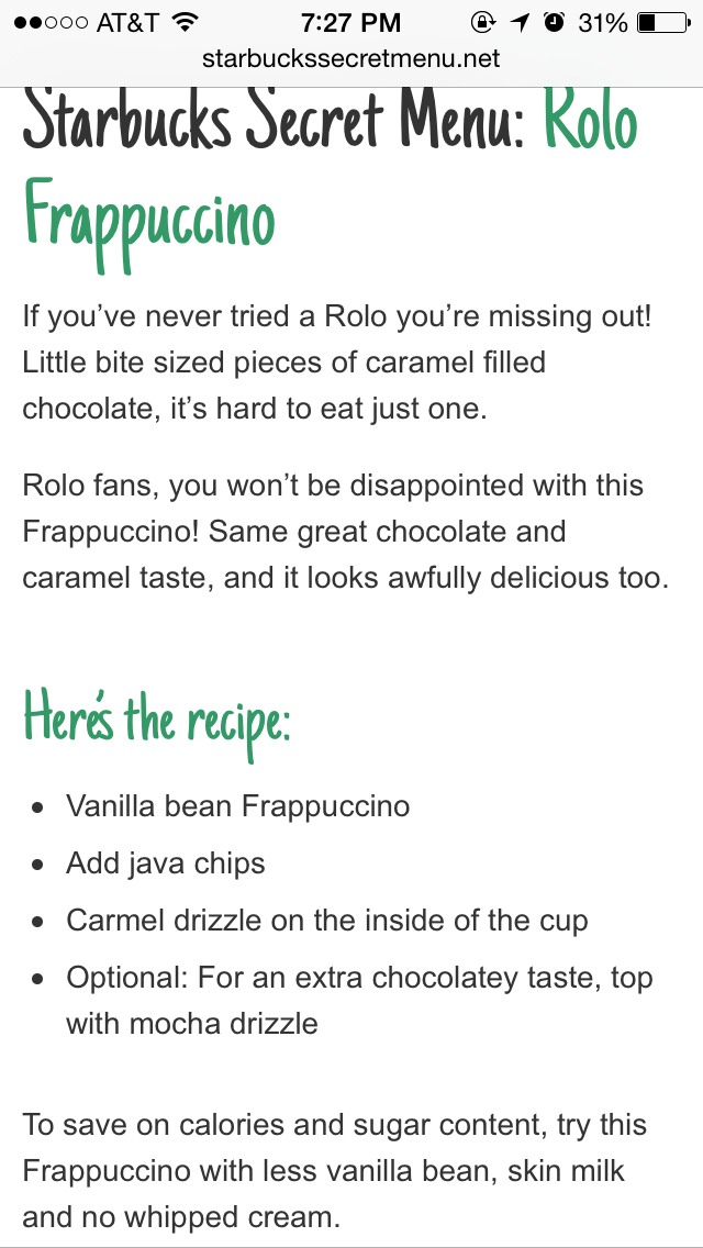 Starbuck Secret Menu Pt. 2
