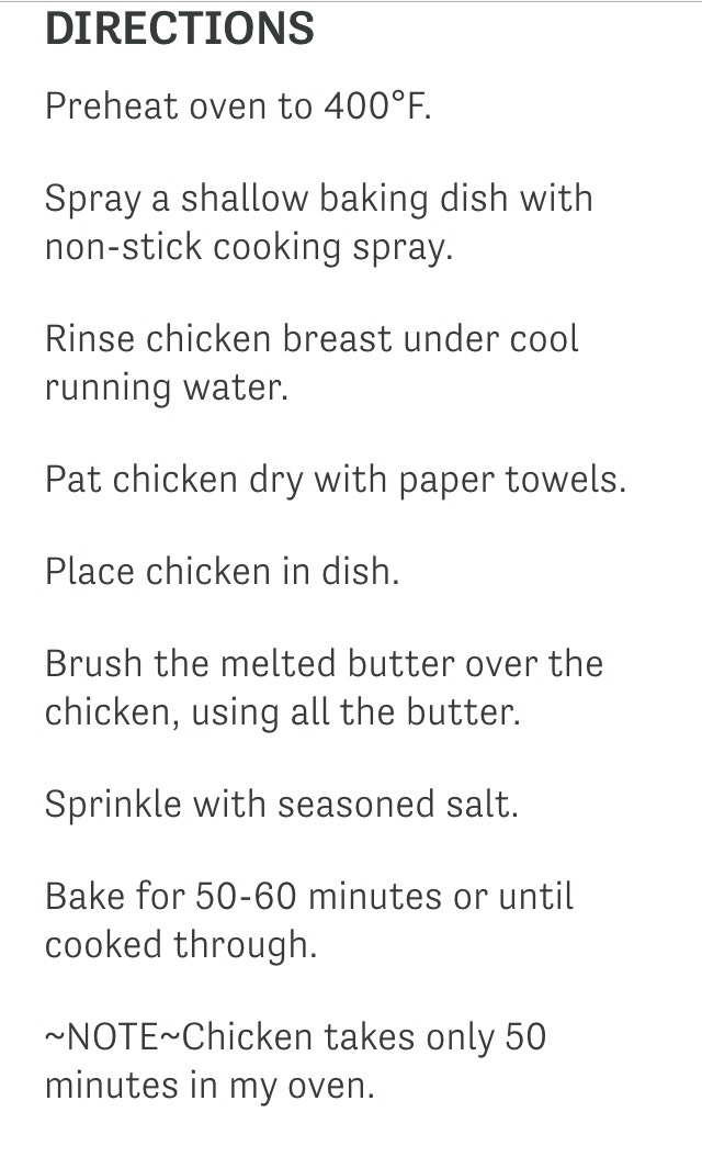 Do not over cook it will get hard & chicken will not be moist. 