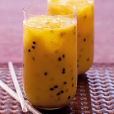 Tropical Juice Smoothie:

• 1/4 Cup Of Pineapple Juice
• 1/4 Cup Of Orange Juice
• 1/4 Cup Of Apple Juice
• Blend with Ice
