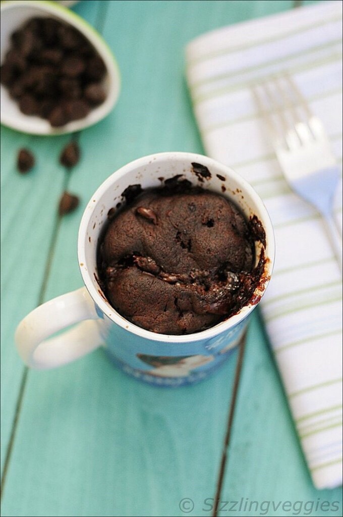 Eggless Chocolate Mug Cake
