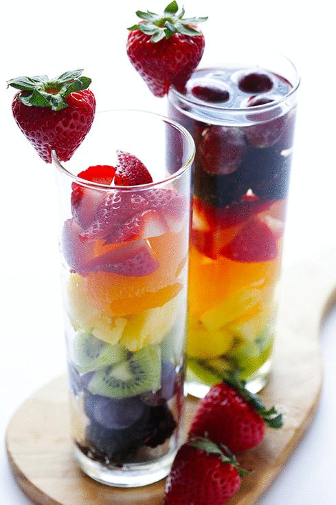 Colorful Rainbow Sangria!! Tastes Just As Beautiful As It Looks!♥♥♥