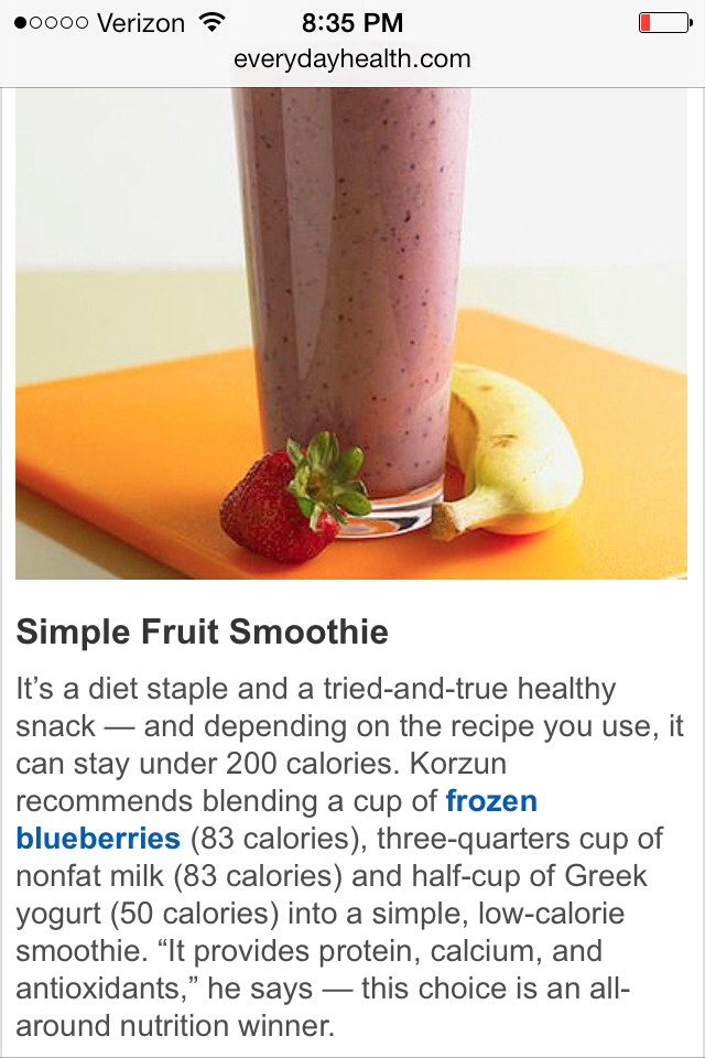 20 Snacks Under 200 Calories! Snack With Out Guilt :))
